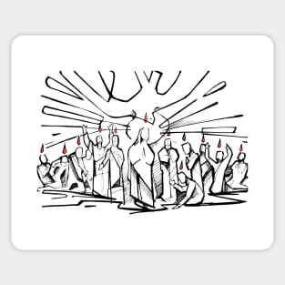 Pentecost illustration Sticker